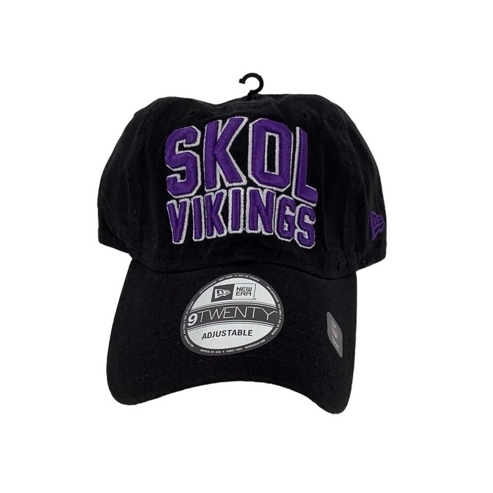 New Era SKOL VIKINGS 9Twenty Adjustable Minnesota Vikings Baseball Hat F3